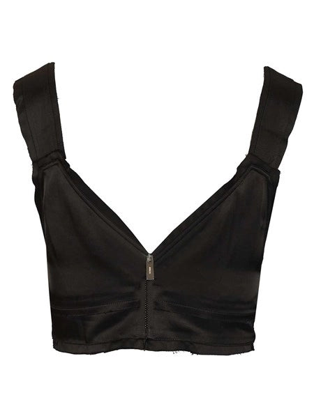 Crop top in satin