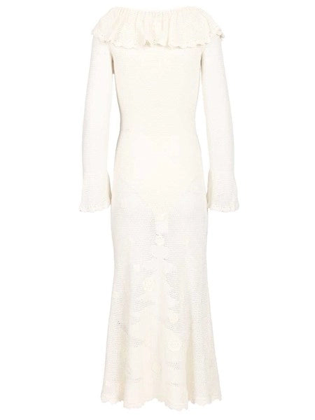 Abito midi bianco