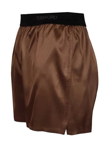 Shorts in raso di seta
