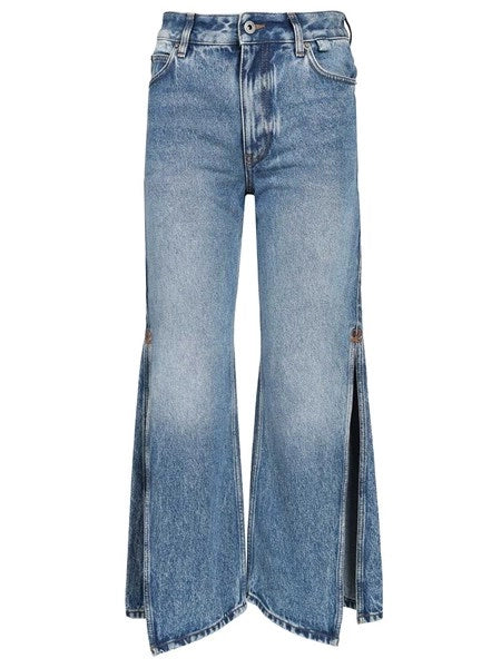 Pantaloni con spacco