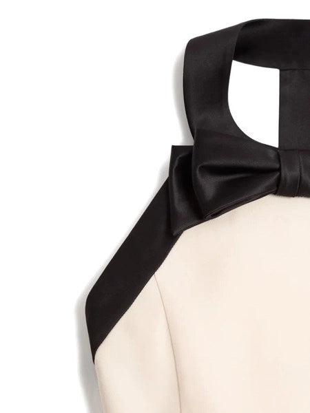Abito Corto In Crepe Couture