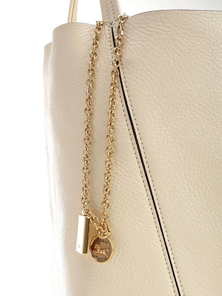 Borsa tote Chloé Spin grande in pelle martellata