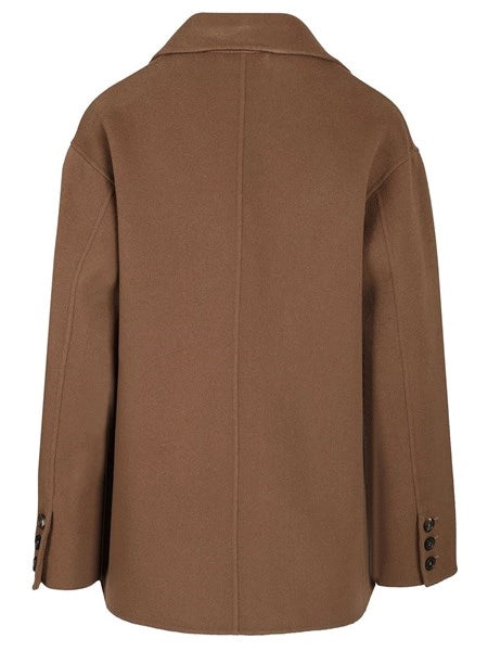 Giacca monopetto in lana double