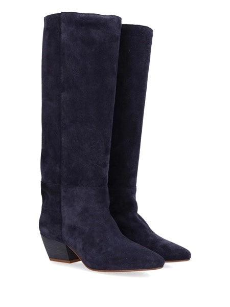 Stivale alto in suede