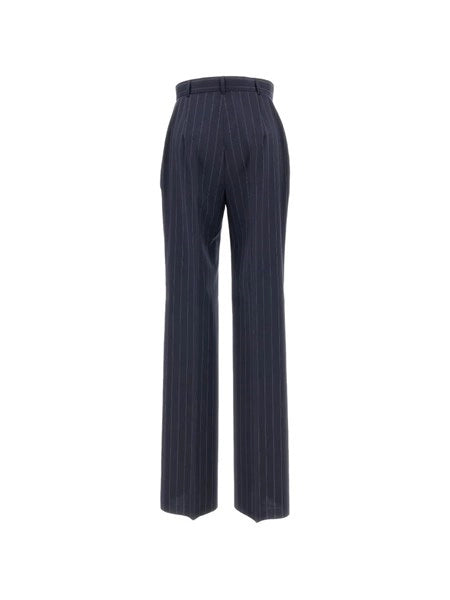 Pantalone in lana gessata