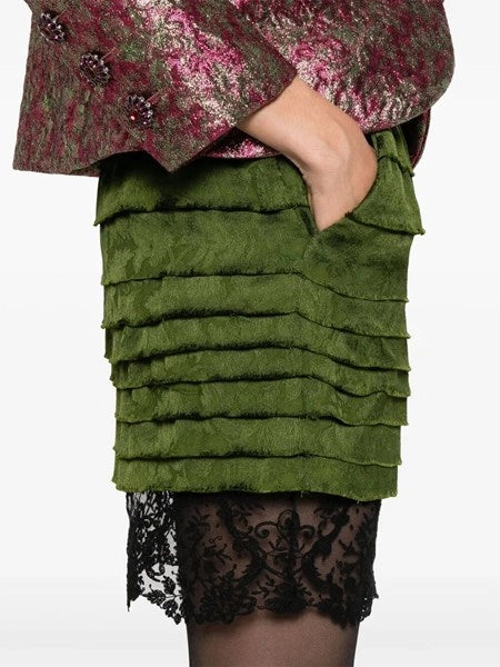 Minigonna jacquard