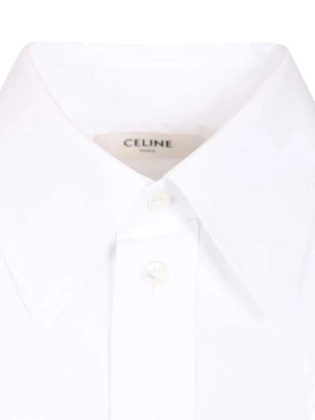 Camicia corta in popeline di cotone