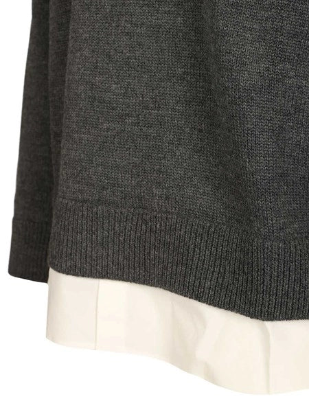 Maglione due in uno in stile college