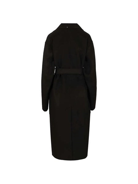 Cappotto a vestaglia in pura lana