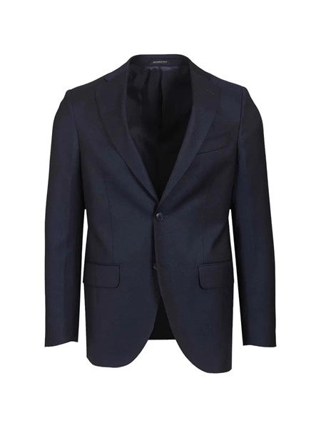 Blazer in lana blu