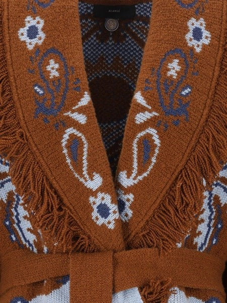 Cardigan Island Roots in misto lana ricamata