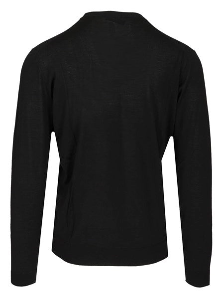 Maglia girocollo in lana 180s