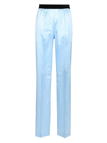 Pantaloni in seta stretch