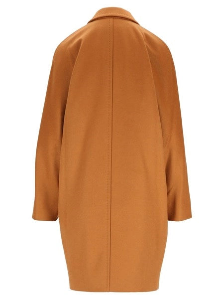 Cappotto doppiopetto in drap di lana