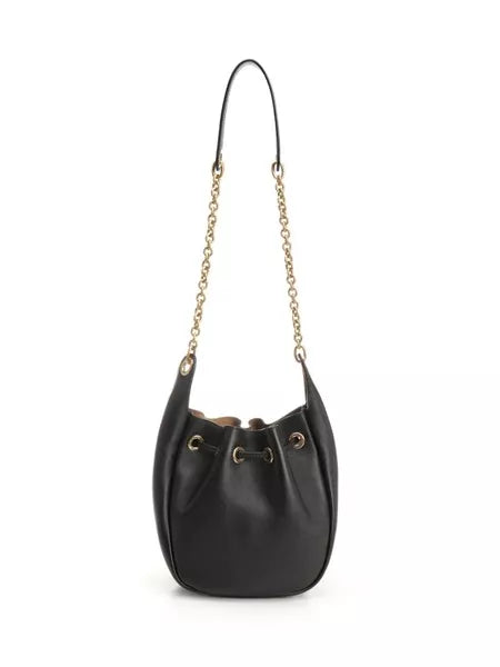 Borsa secchiello in pelle