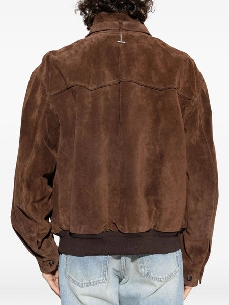 Giacca harrington in camoscio