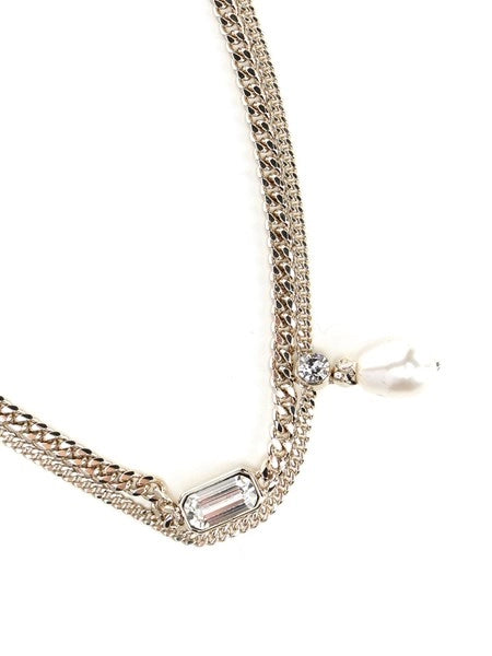 Collana Skull con cristalli