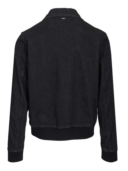 Bomber in denim stretch