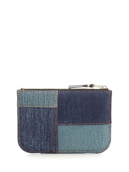 Portamonete patchwork denim