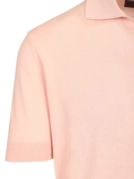 Polo in cotone crepe