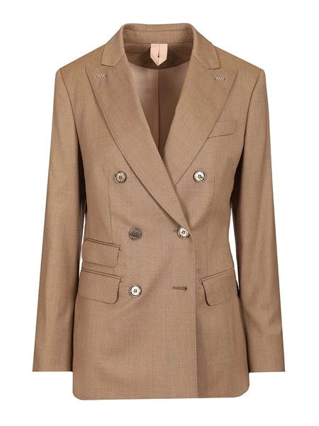 Blazer doppiopetto in twill di lana "Cupola"