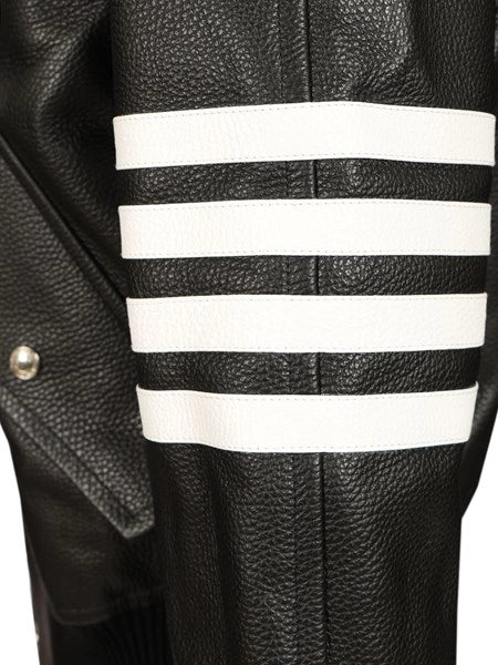 Giacca bomber 4-Bar in pelle
