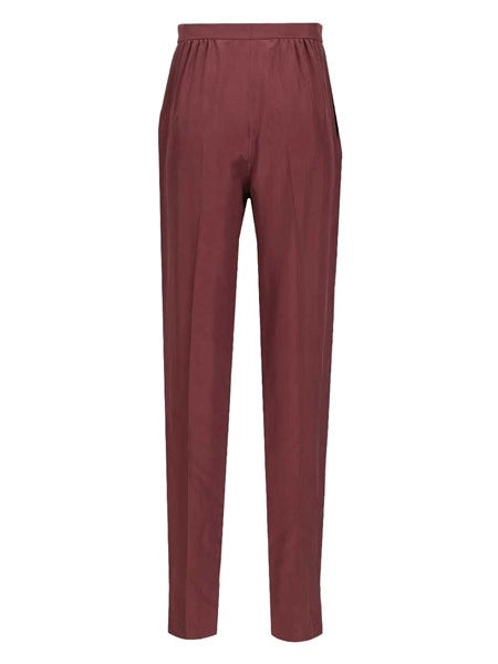Pantaloni in seta habutai