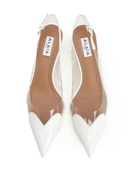 Slingback Le Cœur in pelle verniciata