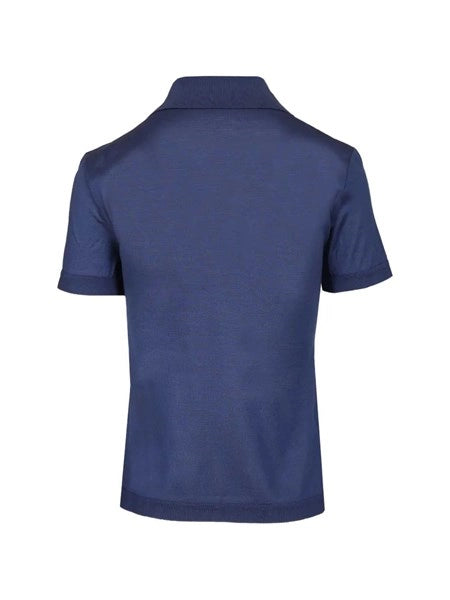 Polo in jersey di seta
