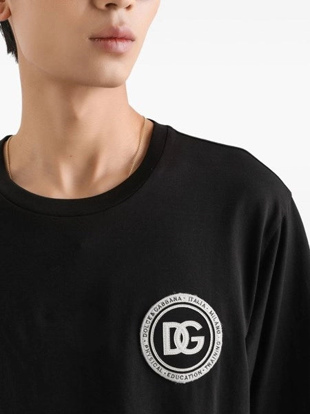 T-shirt in jersey con patch