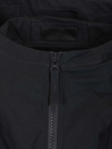 Giacca con cappuccio in twill di cotone biologico
