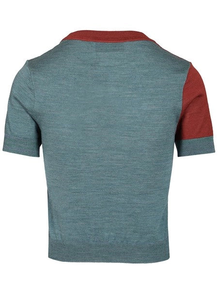 Pullover Argyle in lana e cotone