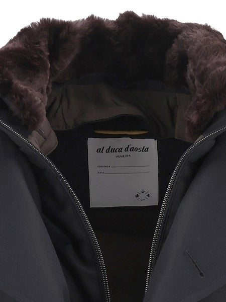 Giaccone doppiopetto con gilet in lapin