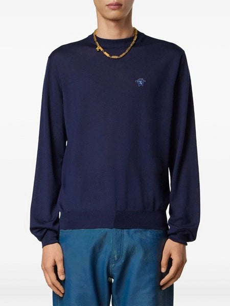 Maglia "Medusa" in lana e seta e cashmere