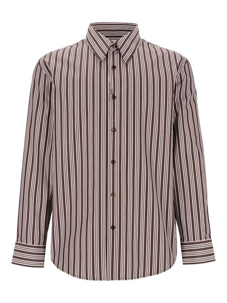 Camicia in popeline di cotone a righe
