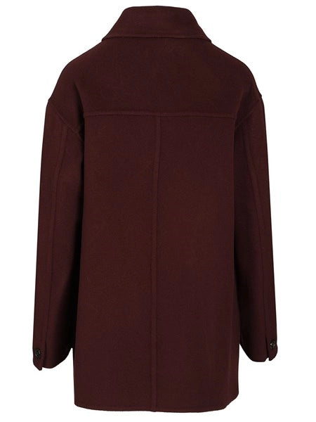Cappotto corto in drap di lana