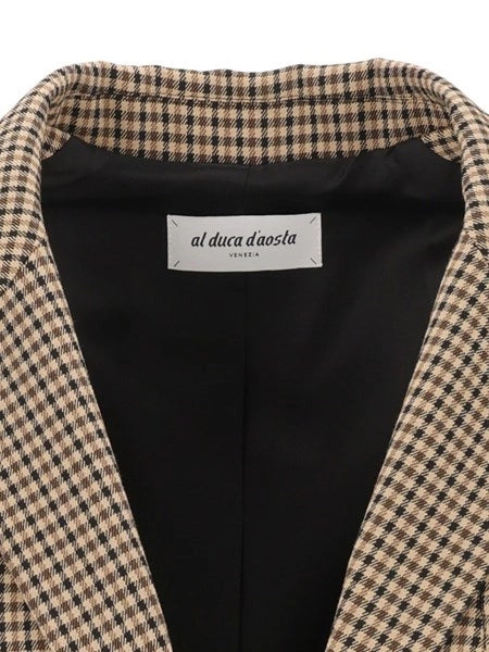 Blazer over micro check