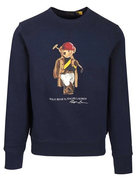 Felpa Polo Bear RL SOCIETY BEAR SEASONAL FLEECE SWETSHIRT