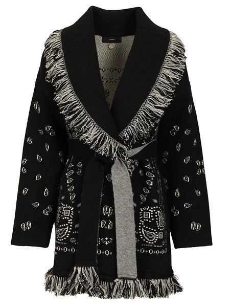 Cardigan in cashmere bandana