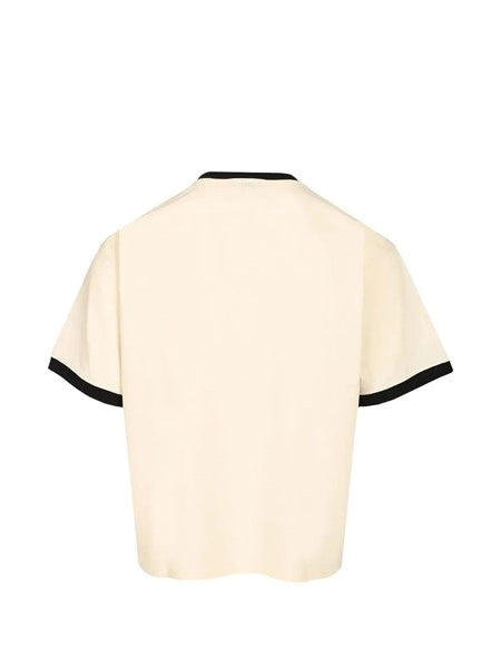 T-shirt in jersey di cotone con stampa