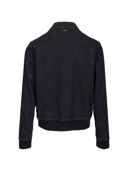 Bomber in denim stretch