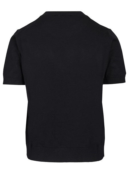 Maglia in filato di cotone, seta e cachemire