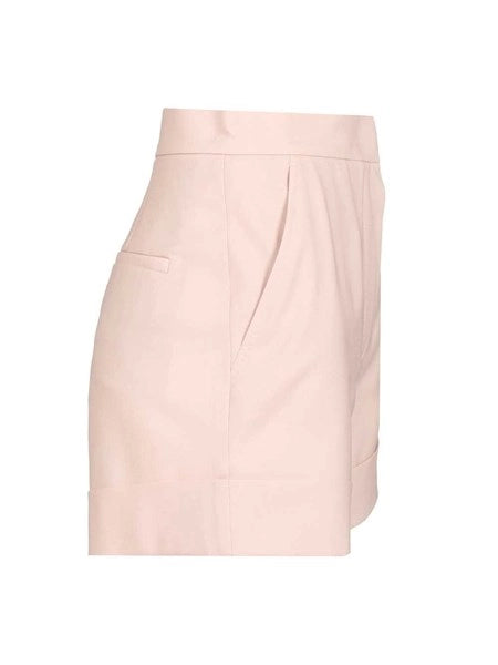 Short in tela di lana e seta