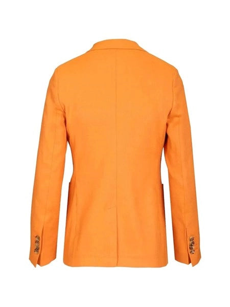 Blazer monopetto in misto lino