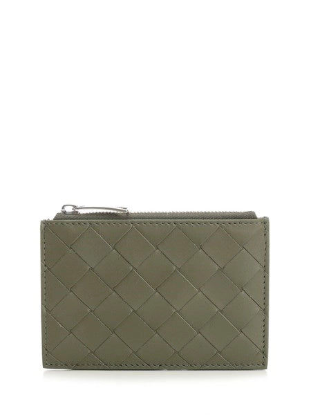 Portacarte Intrecciato con zip