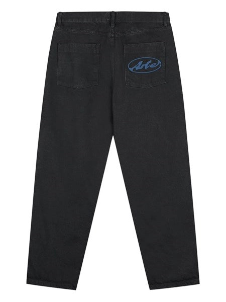 Pantaloni con tasca con logo circolare