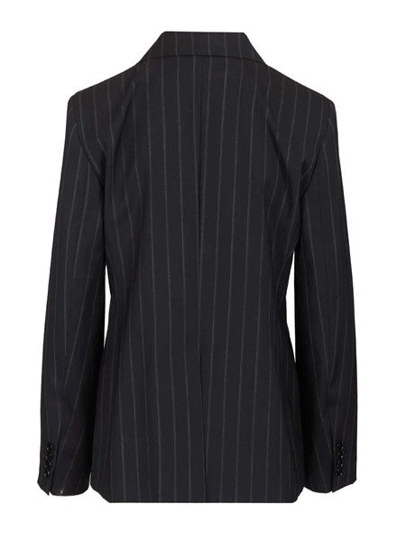 Blazer doppiopetto in lana gessata