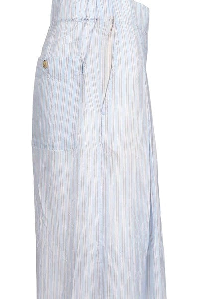 Pantaloni a gamba larga a righe