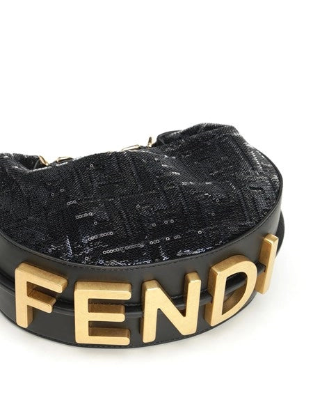 Borsa hobo "Fendigraphy" Mini
