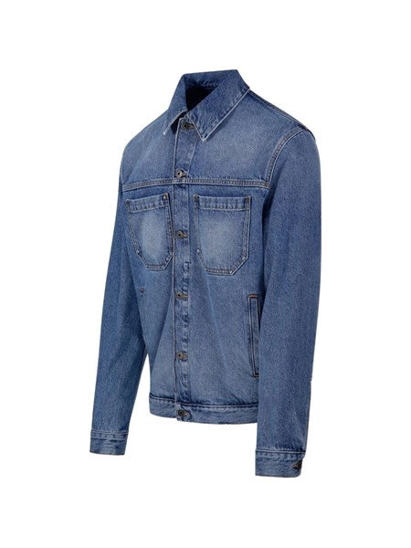 Giacca denim half arrow